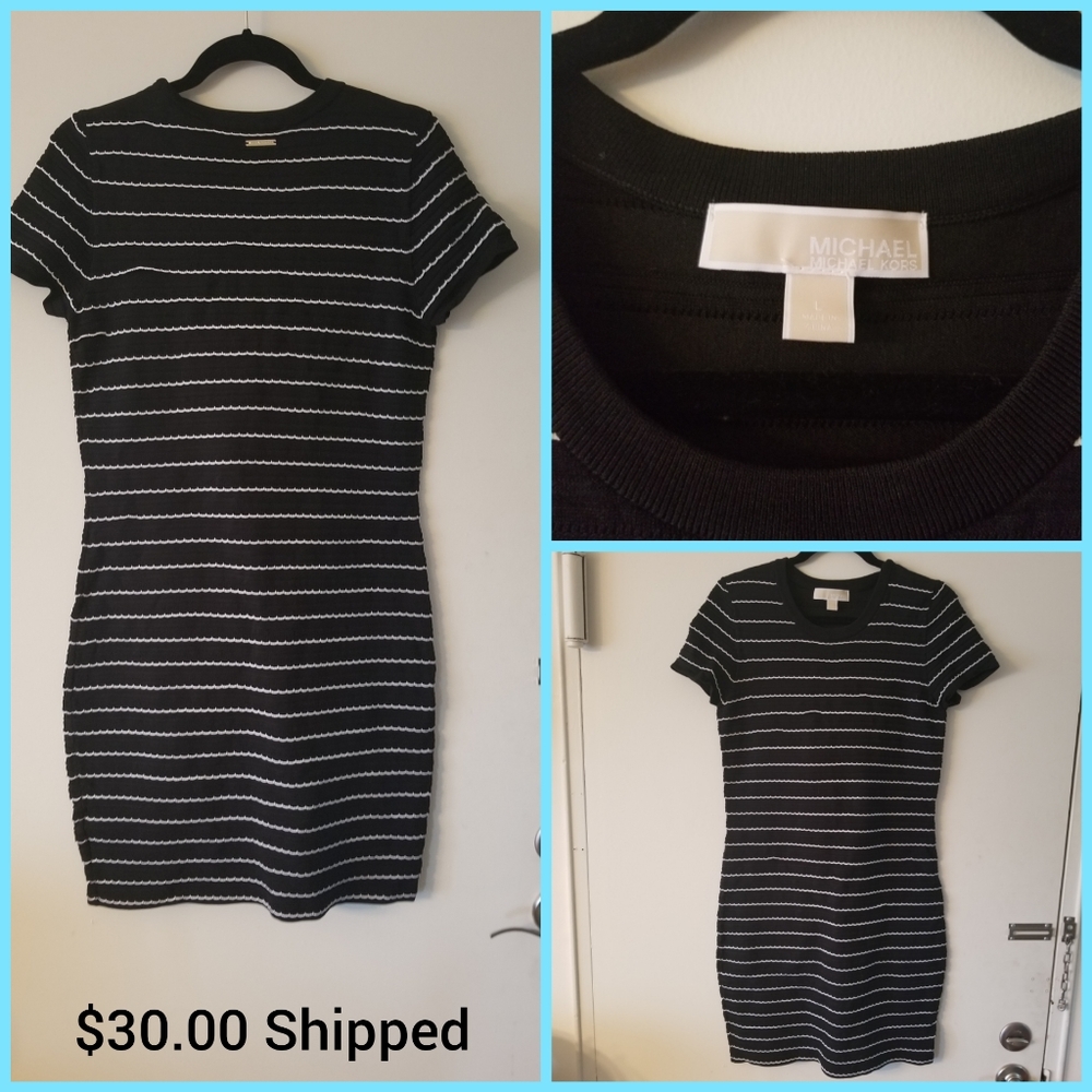 Large Michael Kors dress black and white